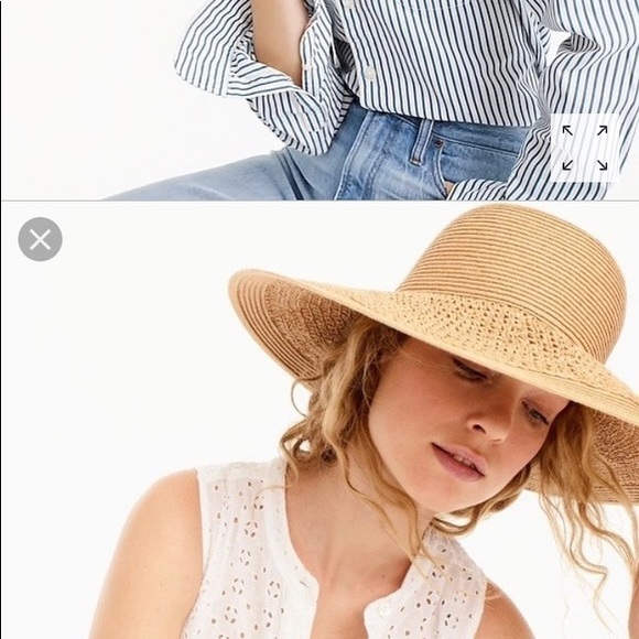 nwt jcrew textured summer straw hat